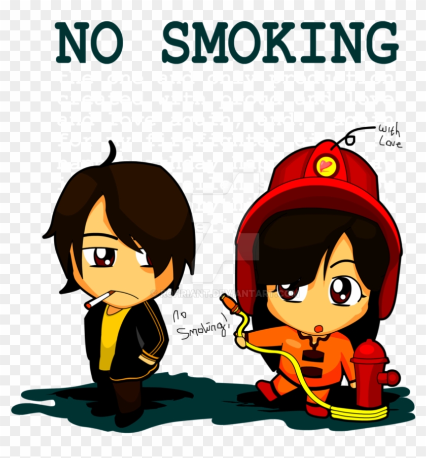 My Firefighter Girl Says No Smoking By Rohriant - Cartoon Girl Firefighter #928019