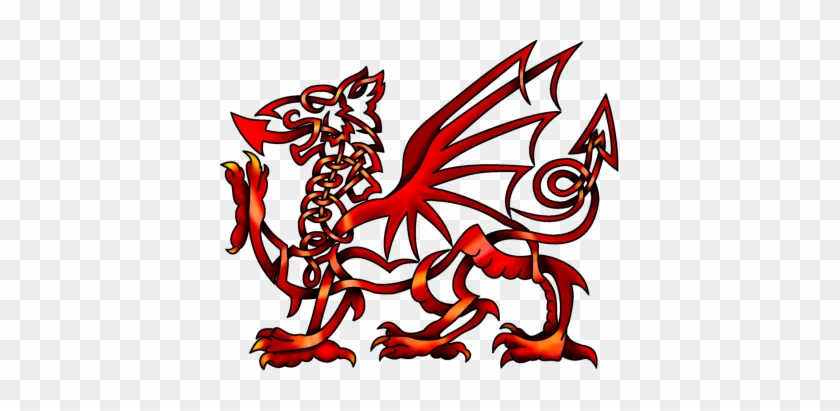 Red Celtic Knot Welsh Dragon Png Images Png Images - Celtic Welsh Dragon Tattoo #928070