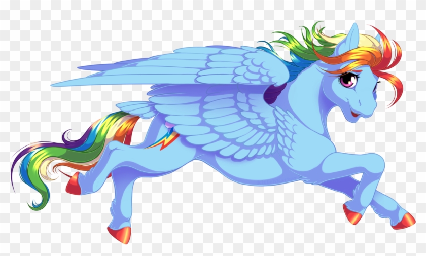 Rainbow Dash By Kittehkatbar - Rainbow Dash Real Horse #928218