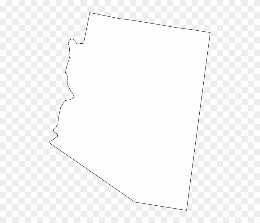 Outline, Map, States, State, United, America, Arizona - Arizona State Outline Png #928372