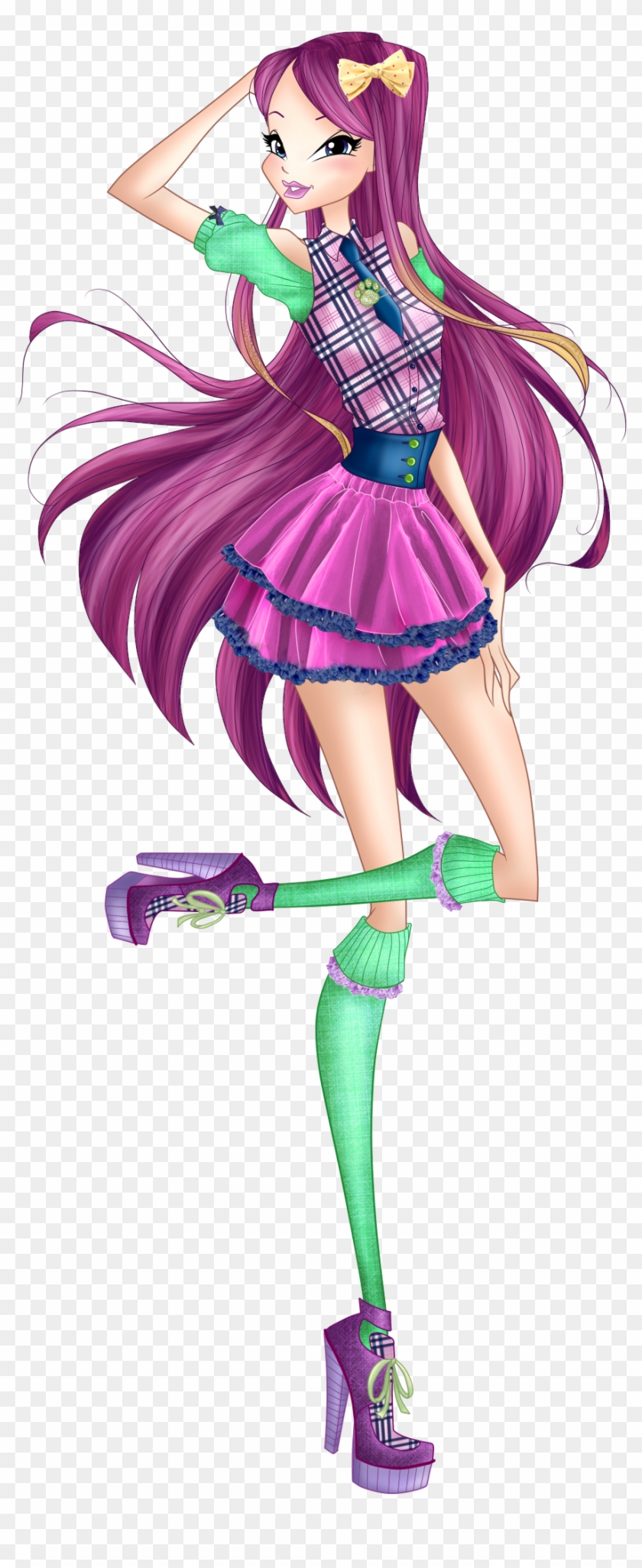 Roxy Preppy Style Couture By Himomangaartist - Winx Club School Aisha Uniform New #928435