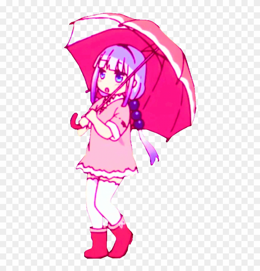 Clip Art Pink Red Fashion Accessory Fictional Character - Kanna Rain Dance Gif #928438