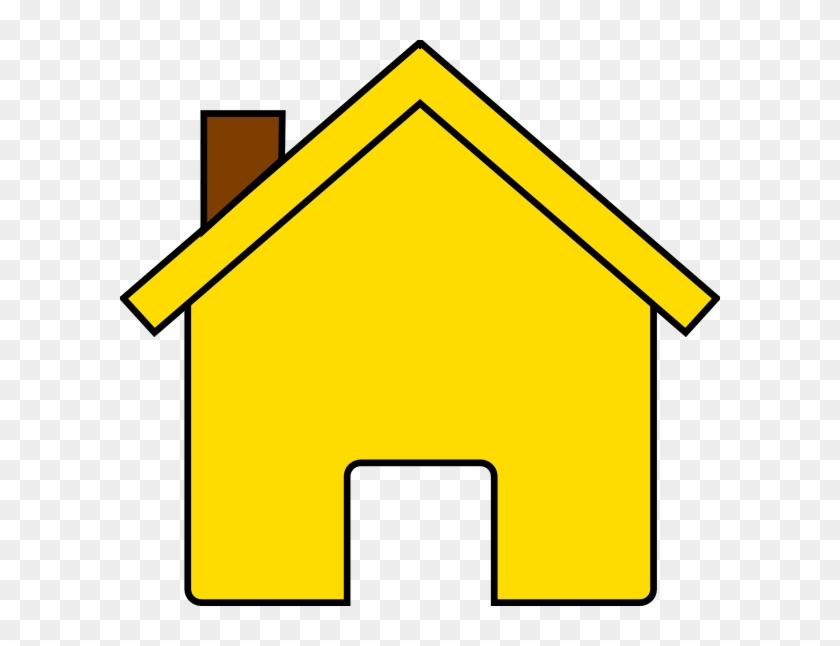 Yellow Dark House Clip Art - Yellow House Clipart #928441