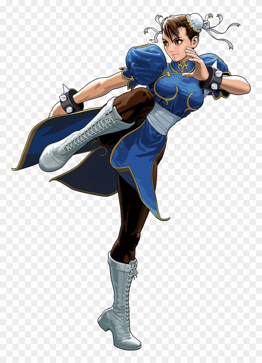 Chun-li - Chung Lee Street Fighter Kick - Free Transparent PNG Clipart  Images Download