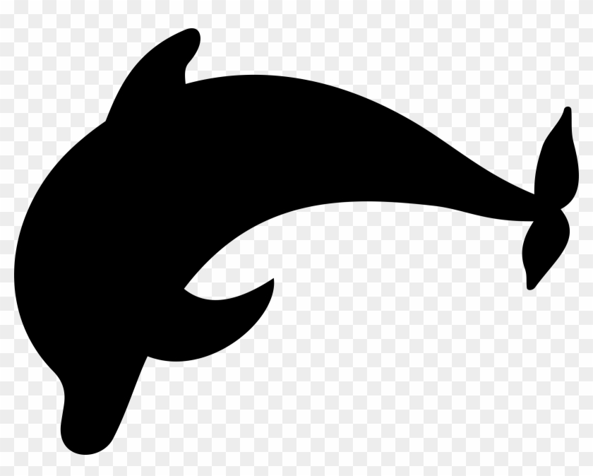 Dolphines Clipart Silhouette - Dolphin Silhouette Png #928490