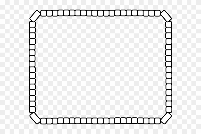 Bigger Rectangle Stone Walls Clip Art At Clker - Rectangle Border Black And White #928505