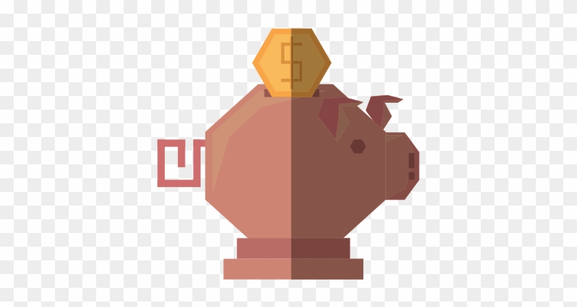 Geometric Piggy Bank Vector - Money #928714