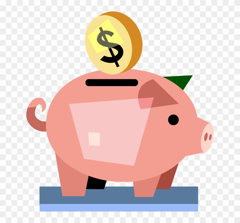 Vector Illustration Of Piggy Bank Money Coin Container - Punxsutawney Phil #928746