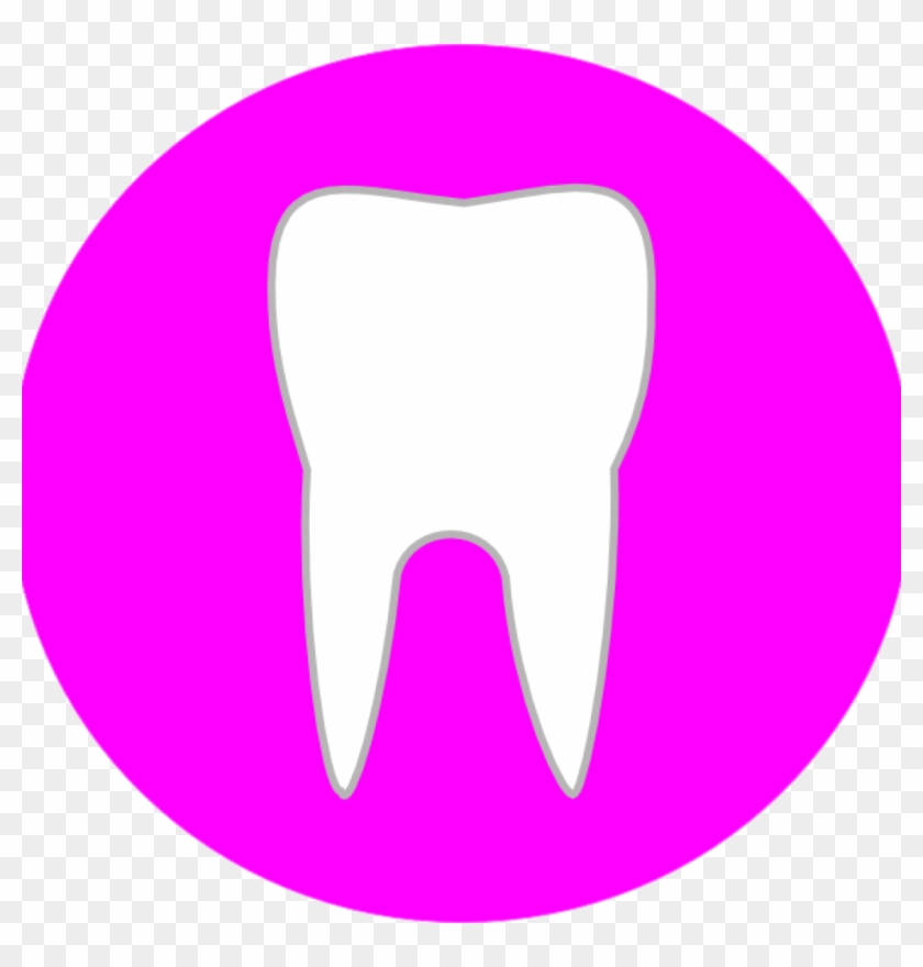 Clipart Tooth Tooth In Circle Clip Art At Clker Vector - Student Button Png Icon #928948