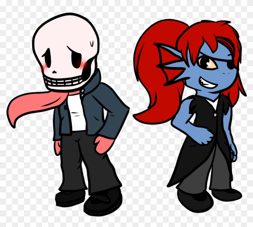 Guildtale Young Papyrus And Young Undyne By Eevee-woman - Cartoon #928974