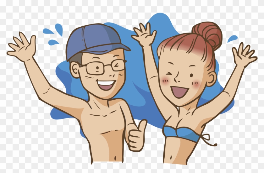 Woman Summer Clip Art - Man And Woman Summer Art #928979