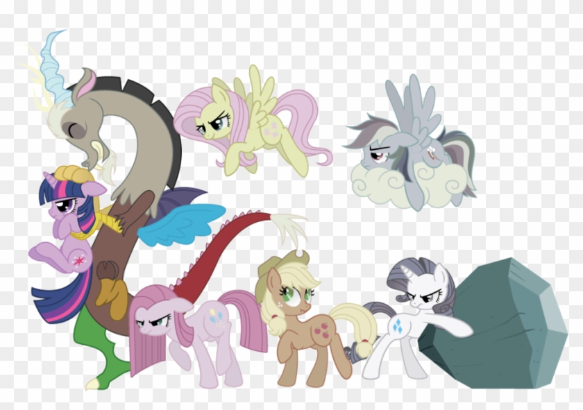 Discord And Friends By Sambaneko - My Little Pony: Friendship Is Magic #929071