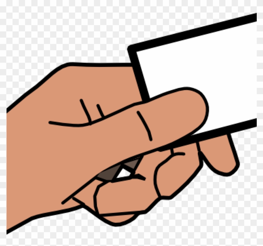 Card Clipart Cartoon Hand Card Clip Art At Clker Vector - Clipart Hand Holding Ticket #929378