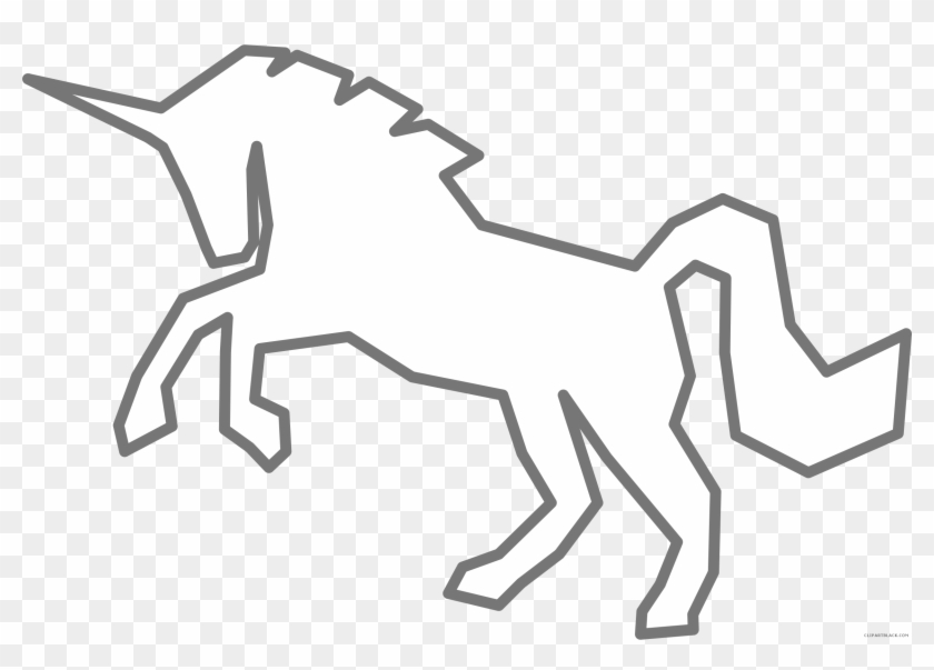 Outline Unicorn Ears Clipart