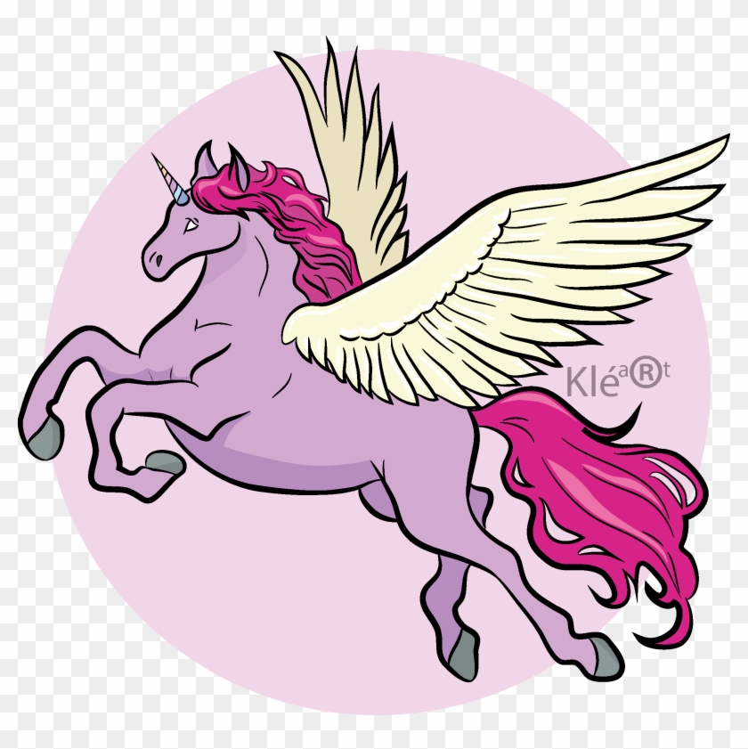 Klér Art Adobe Illustrator Drawing Flying Unicorn - Kla:r #929413
