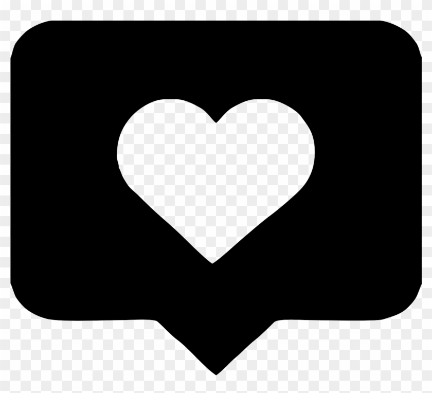 Computer Icons Heart Speech Balloon Instagram - Instagram Like Png White #929585