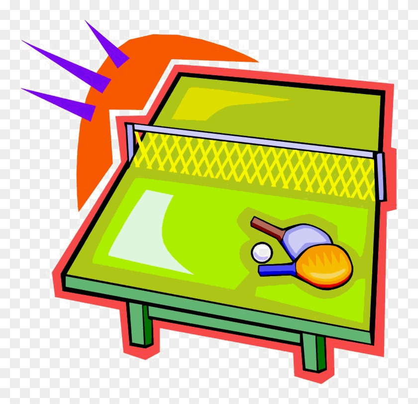 Table Tennis Clip Art Free - Table Tennis Clip Art #929593