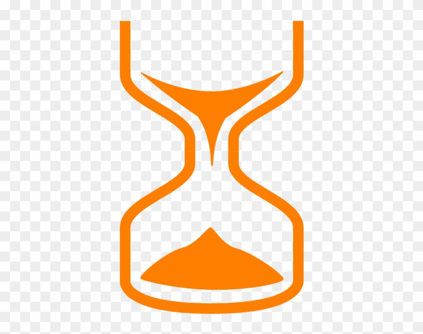 Orange Hourglass Clip Art At Clker - Hourglass Clipart Orange #929654