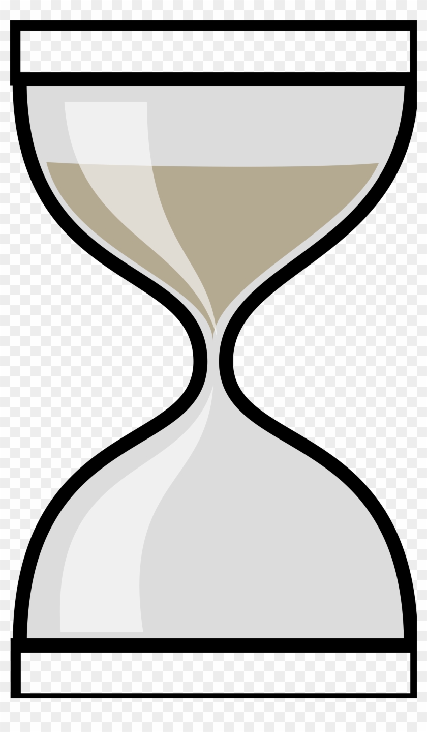 File - Greenhourglass Up - Svg - 2d Hourglass #929696