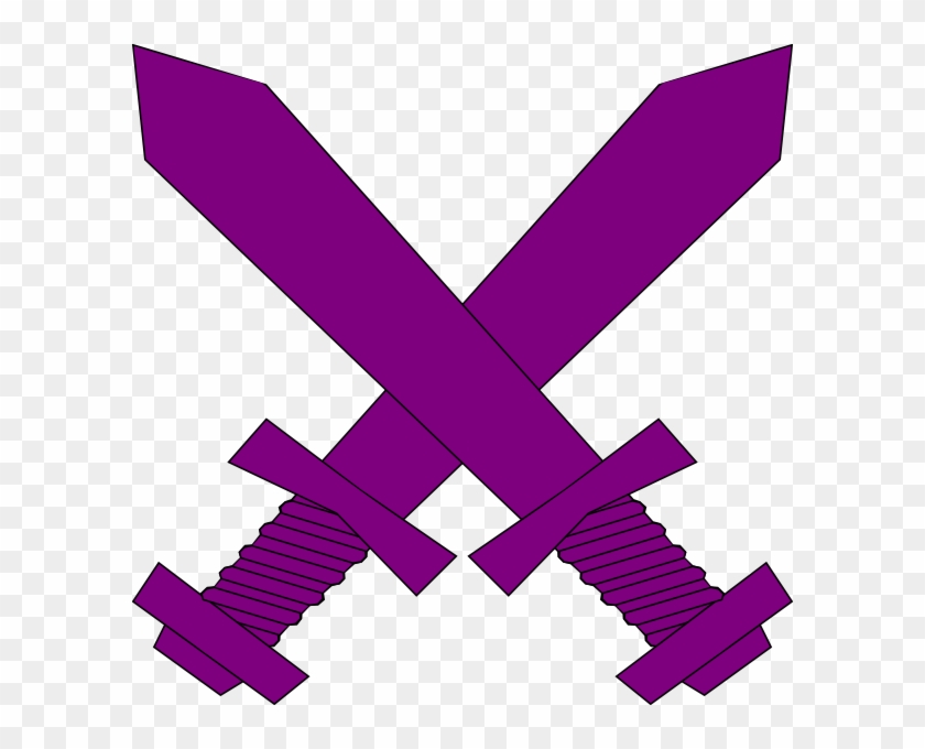Purple Lightsaber Purple Crossed Swords Clip Art - Purple Swords #929718