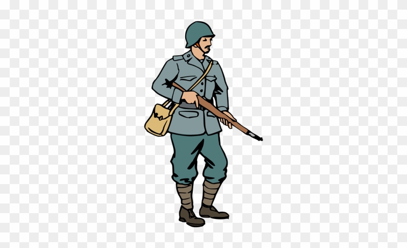 Italian Soldier Of Ww2 Vector - World War 2 Soldier Png #929769