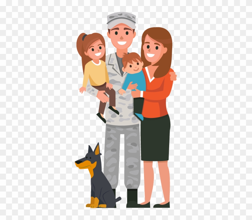 Military Clipart Military Family - Clip Art Military Family #929778