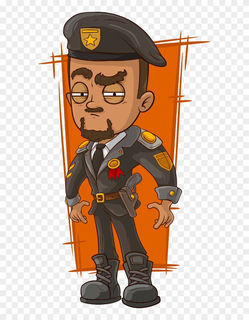 Cartoon General Of The Army Army General - General Dessin #929818