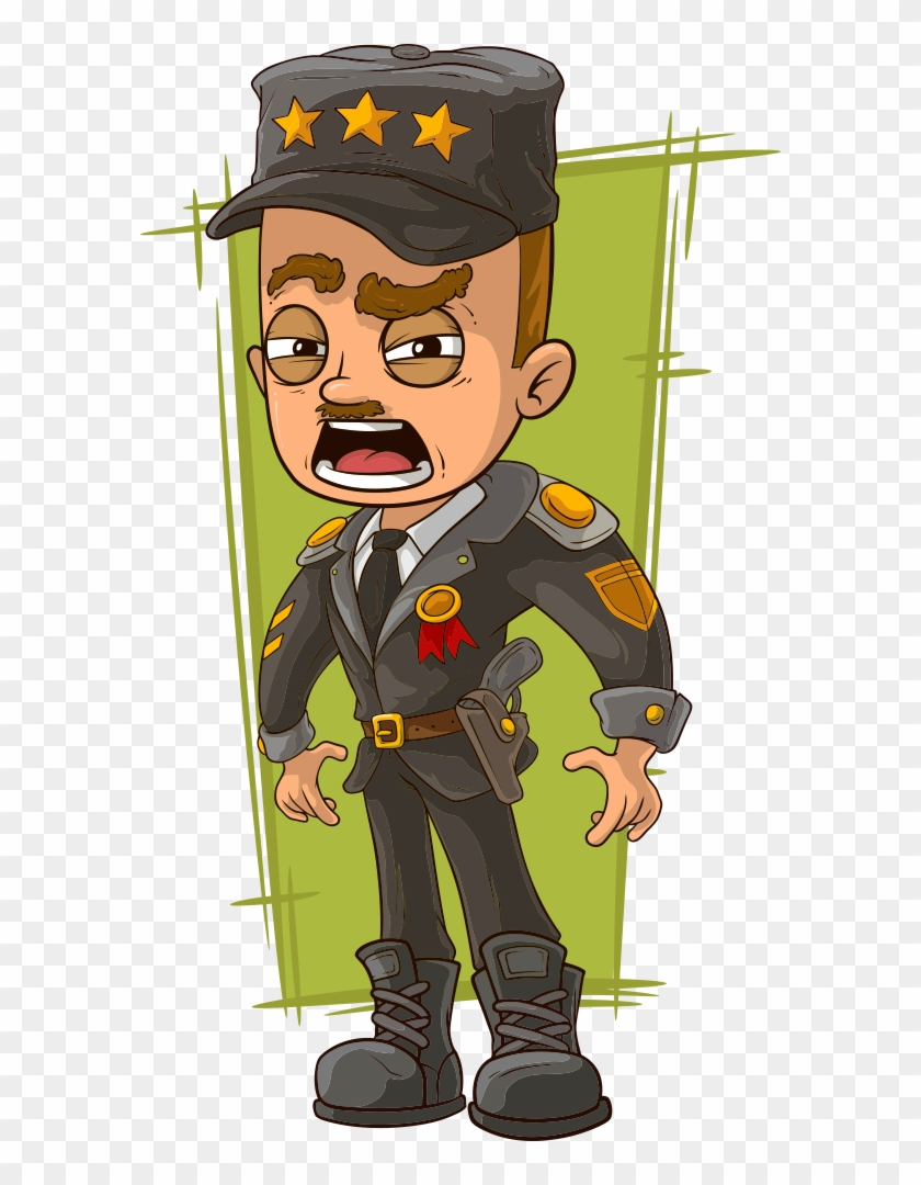 Cartoon Army General Royalty-free - Drawing #929849