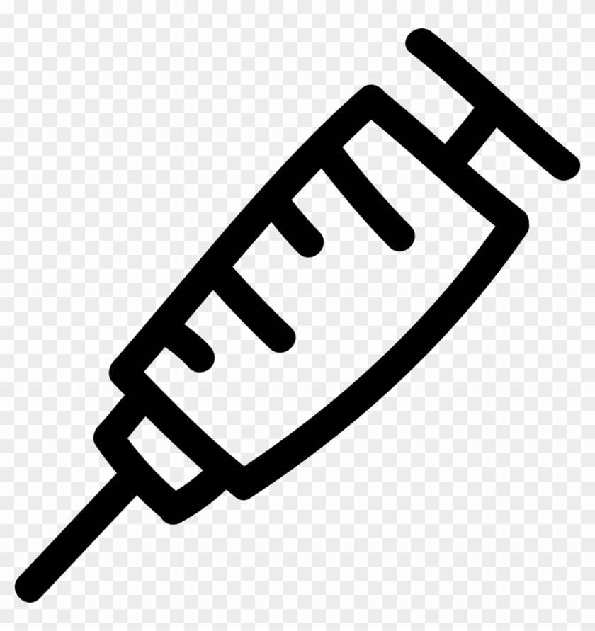 Syringe Hand Drawn Tool Comments - Jeringa .png #929980