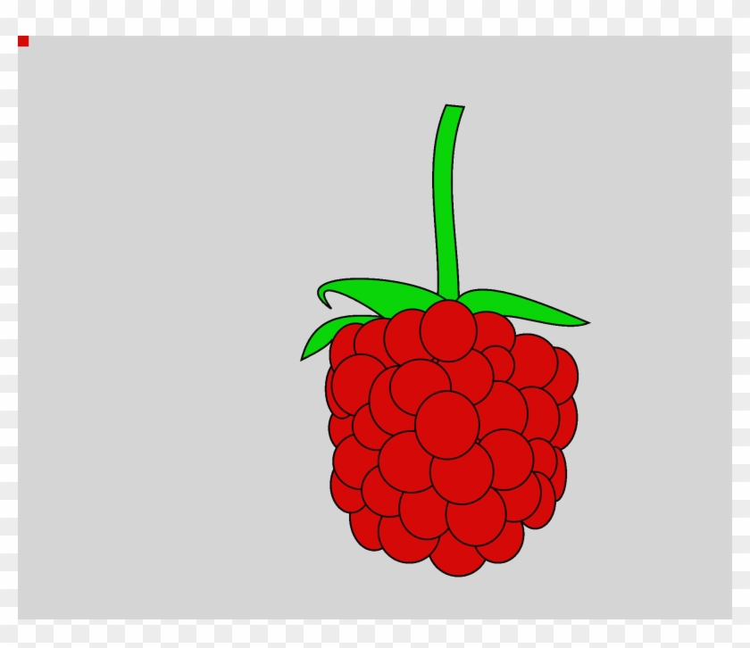 Raspberry Clipart - Custom Red Raspberry Shower Curtain #929985