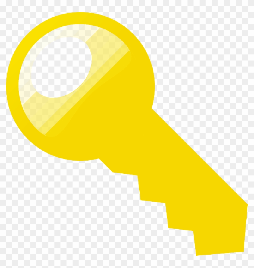 Golden Key Png Clip Art - Key #930010