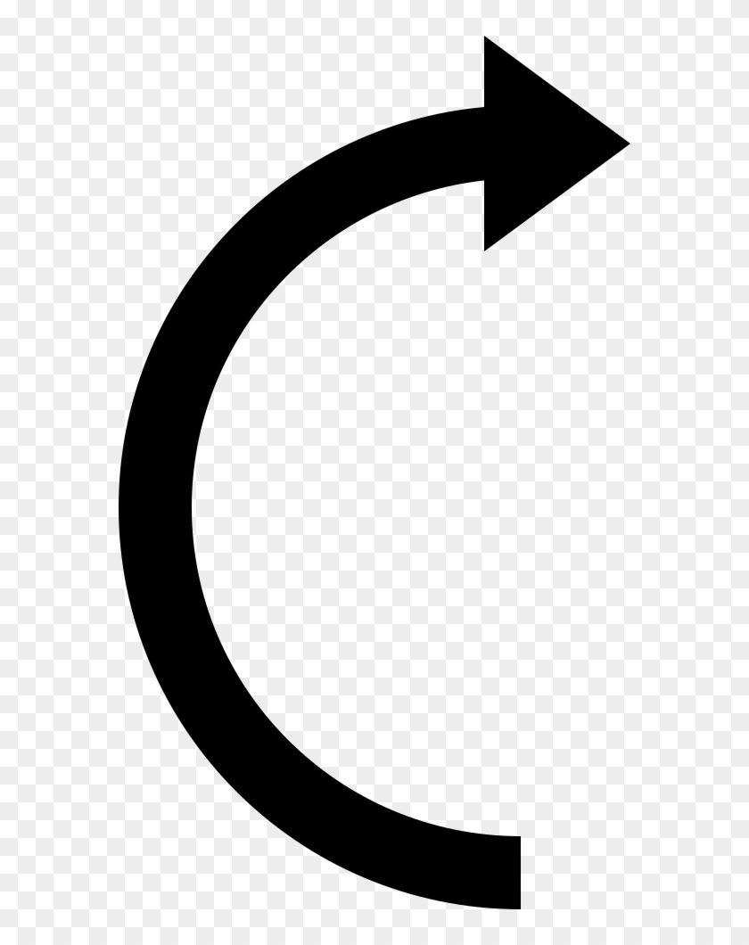 Right Curved Arrow Comments - Curved Arrow Png Icon #930029