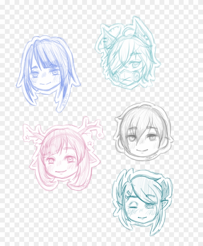 Sketch Chib Heads By Blueberryduckling - Sketch #930075