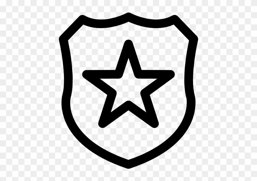 Police Badge Free Icon - Tatuajes En Png Estrellas #930202
