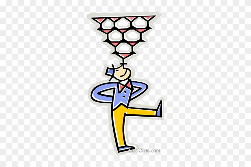 Balancing Champagne Glasses On His Nose Royalty Free - Balancing Champagne Glasses On His Nose Royalty Free #930360