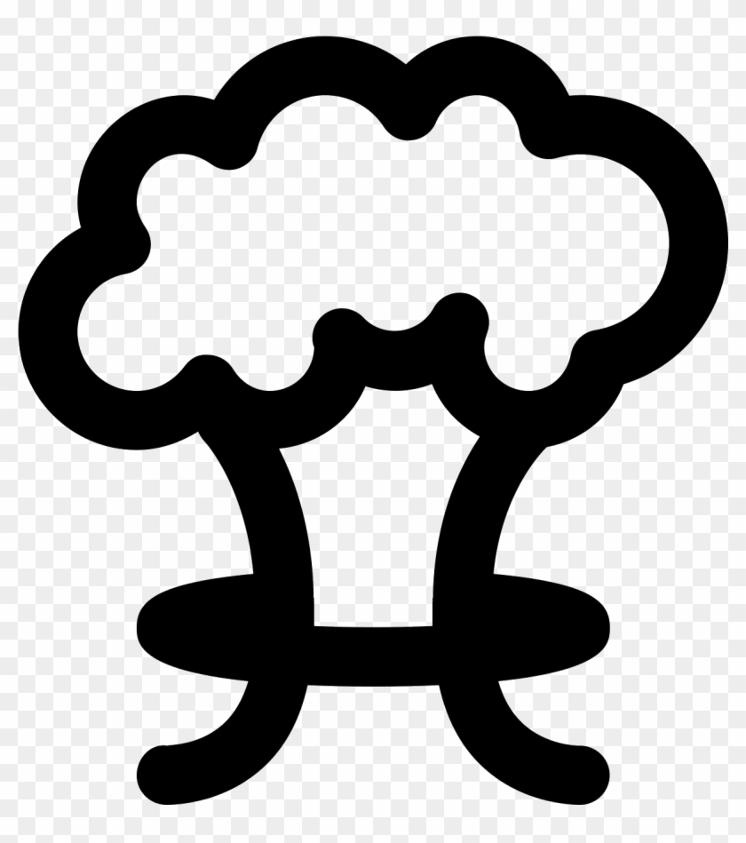 Mushroom Cloud Icon - Mushroom Cloud Icon #930620