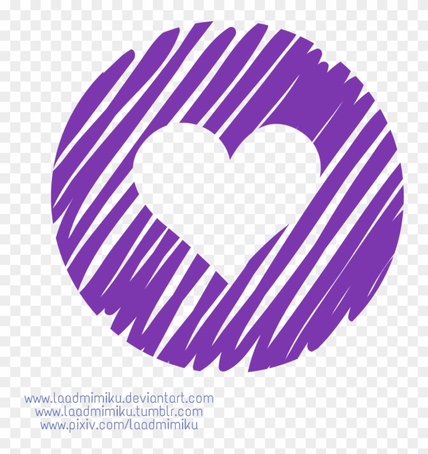 Good Corazon Violeta Png By Laadmimiku With Corazn - Army Bts #930623