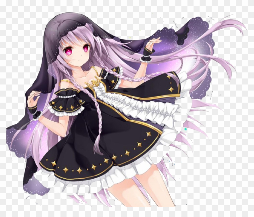 Anime Render 2 By Fearkubrick - Chica Anime Morado Png - Free Transparent  PNG Clipart Images Download