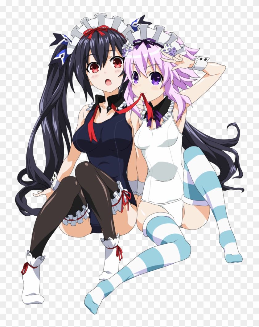 Anime Girls By Cascraft - Noire Hyperdimension Neptunia Vector #930831