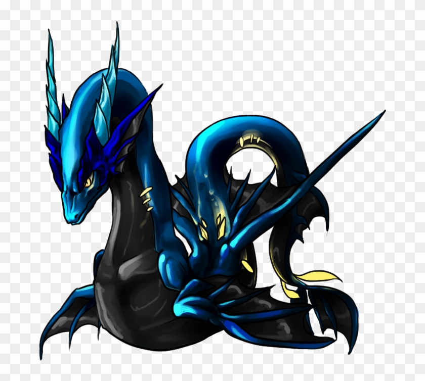 Black Aqua Dragon By Pkw1936 - Water Dragon Dragon Village #931028