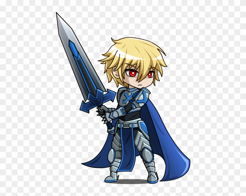 Holy Knight Seyren Anime Gacha By Lunimegames Anime Style Knight 495x600 Png Clipart Download