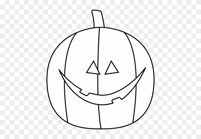 Black And White Jack O Lantern Clip Art - Jack-o'-lantern #931073