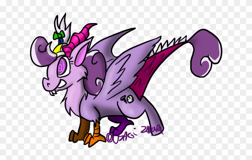 Pink Purple Fictional Character Cartoon Horse Like - Dragon #931193