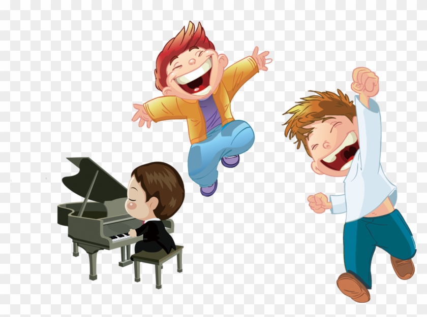 Cartoon Child Illustrator - Susenstone610 Susenstone Light Piano Music Children #931279