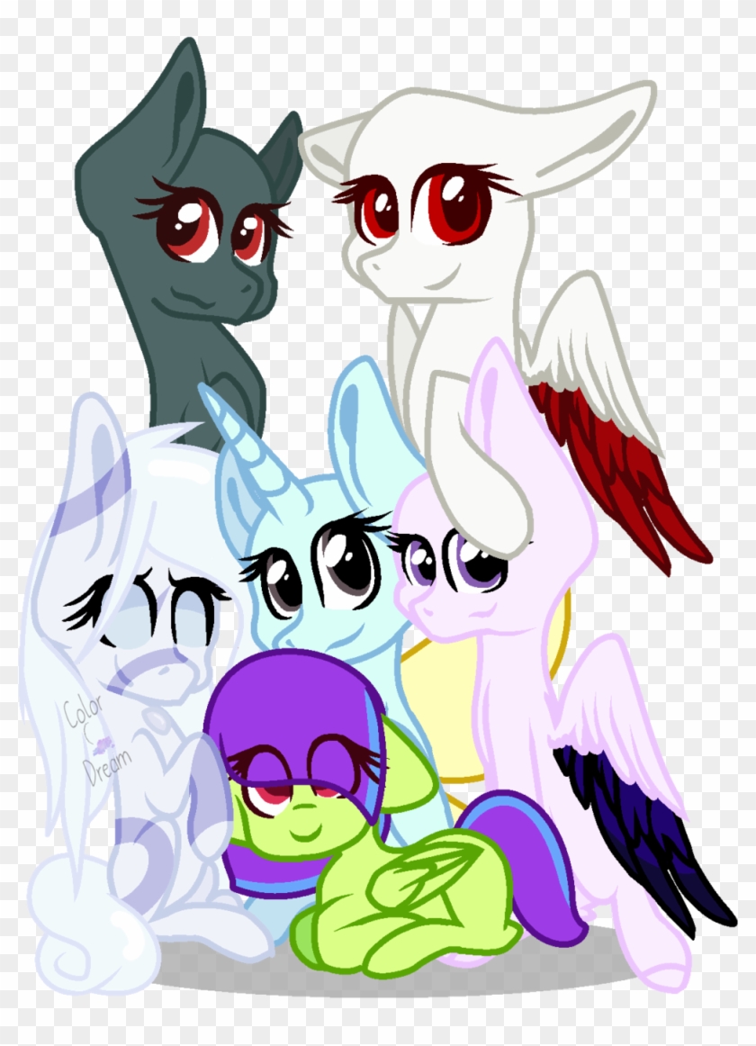 Mane 6 By Kingripple - Cartoon #931288