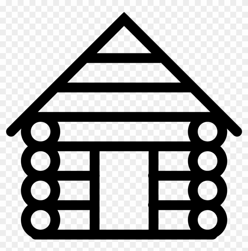 Cabin Png Photos - Cabin Clipart Black And White #931407