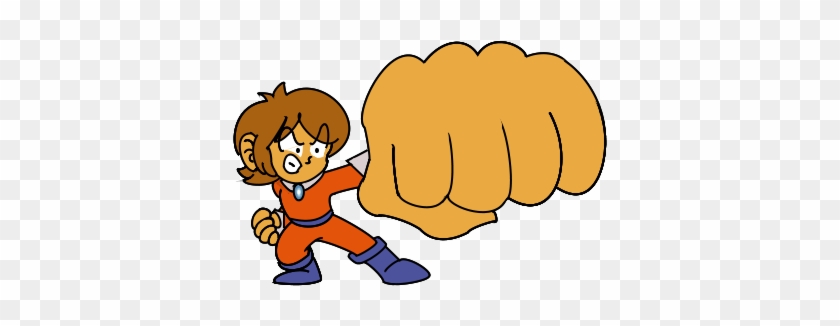 Alex Kidd Giant Fist Attack By Funkyjeremi - Giant Fist #931473