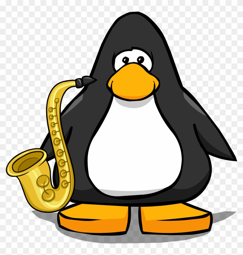 Saxophone From A Player Card - Penguin Popcorn #931606