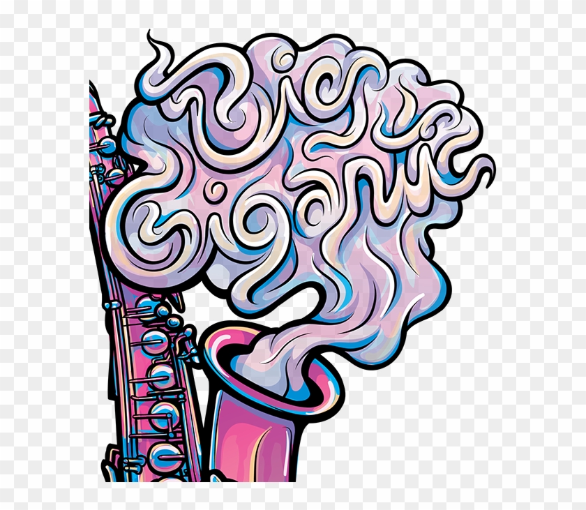 "big Gigantic Saxophone"- Sticker Design - Saxophone #931635