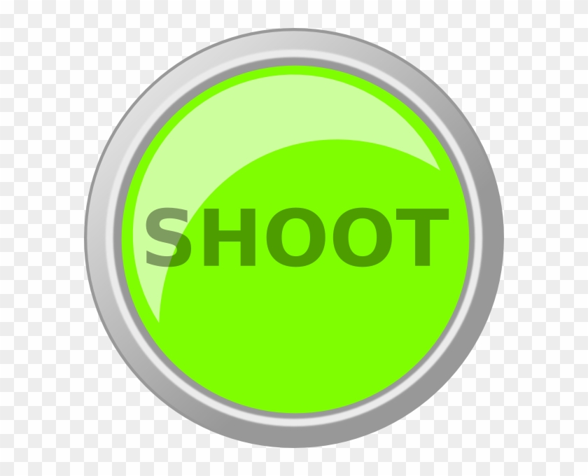 Green Shoot Button Svg Clip Arts 600 X 600 Px - Shoot Button Png #931691